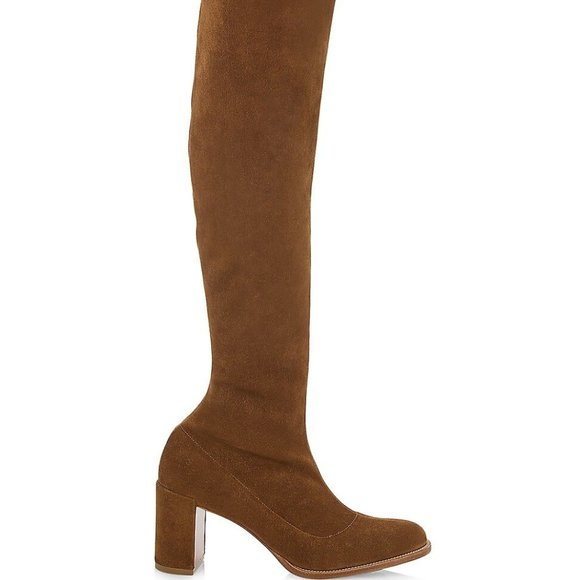 Christian Louboutin STRETCHADOXA BOTTA ALTA 70 Suede Over Knee Tall Boots - Picture 1 of 16